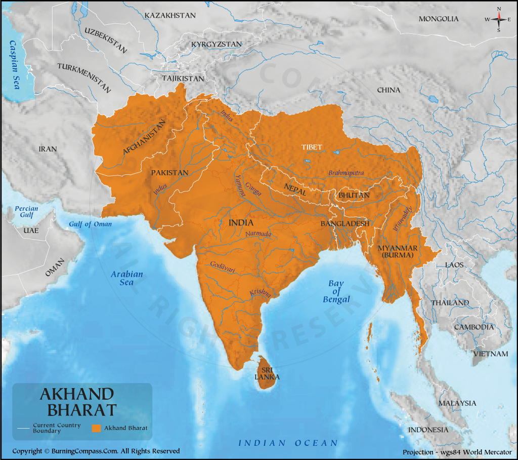 What is Akhand Bharat? History, Maps, Constituents, and News - Foreign ...